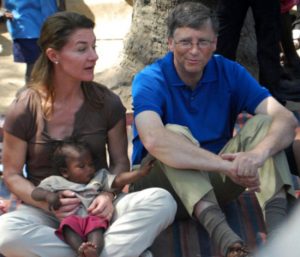 The couple has committed tens of billions of dollars into global charity works via the Gates Foundation (Image source: AFP)