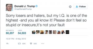 Even before he became President of the United States, many of Trump's tweets went viral (Source: Twitter)
