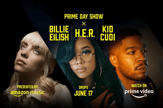 Amazon Prime Day 2021 Billie Eilish H E R Kid Cudi To Perform Tv9news